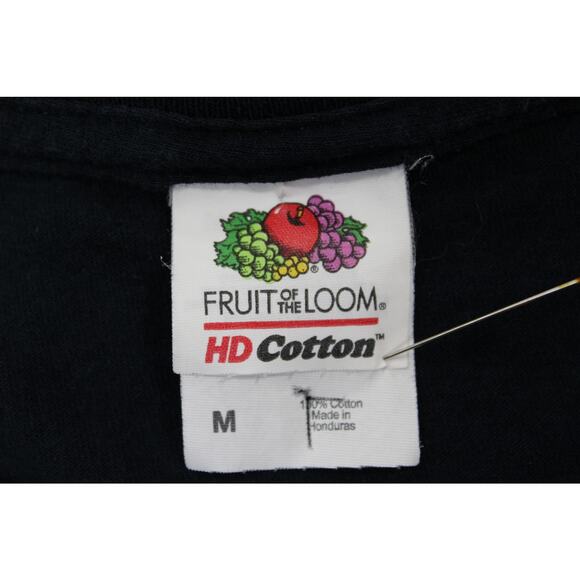Men's Fruit of the Loom HD Cotton Graphic T-Shirt Woman & Pit Bull Sz M Black - Picture 4 of 7